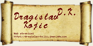 Dragislav Kojić vizit kartica